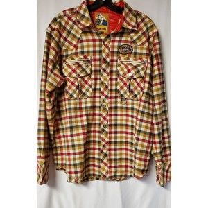 Portal Men's Large Plaid Button Down Shirt